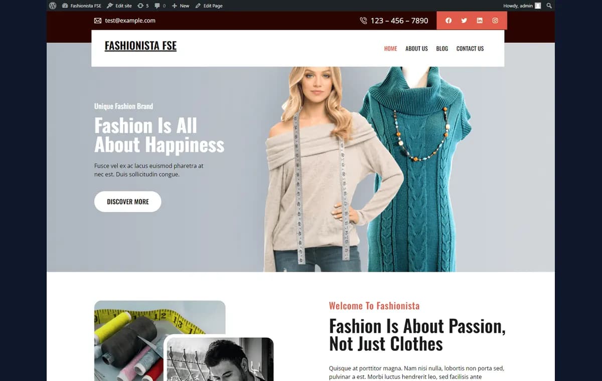 Fashionista FSE preview