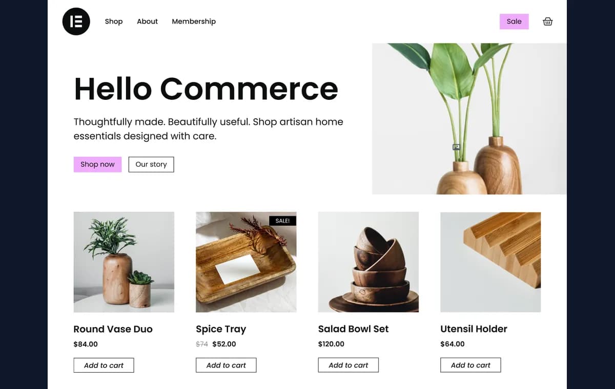 Hello Commerce preview