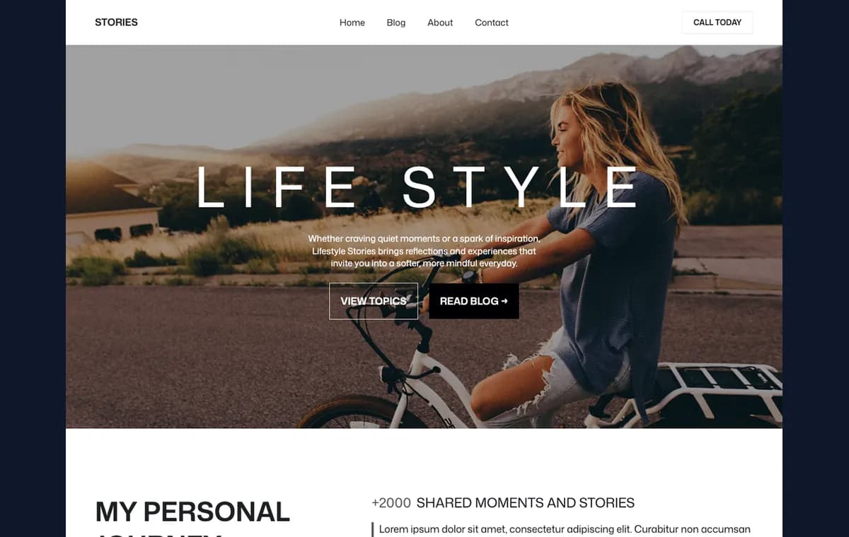 Lifestyle Stories preview