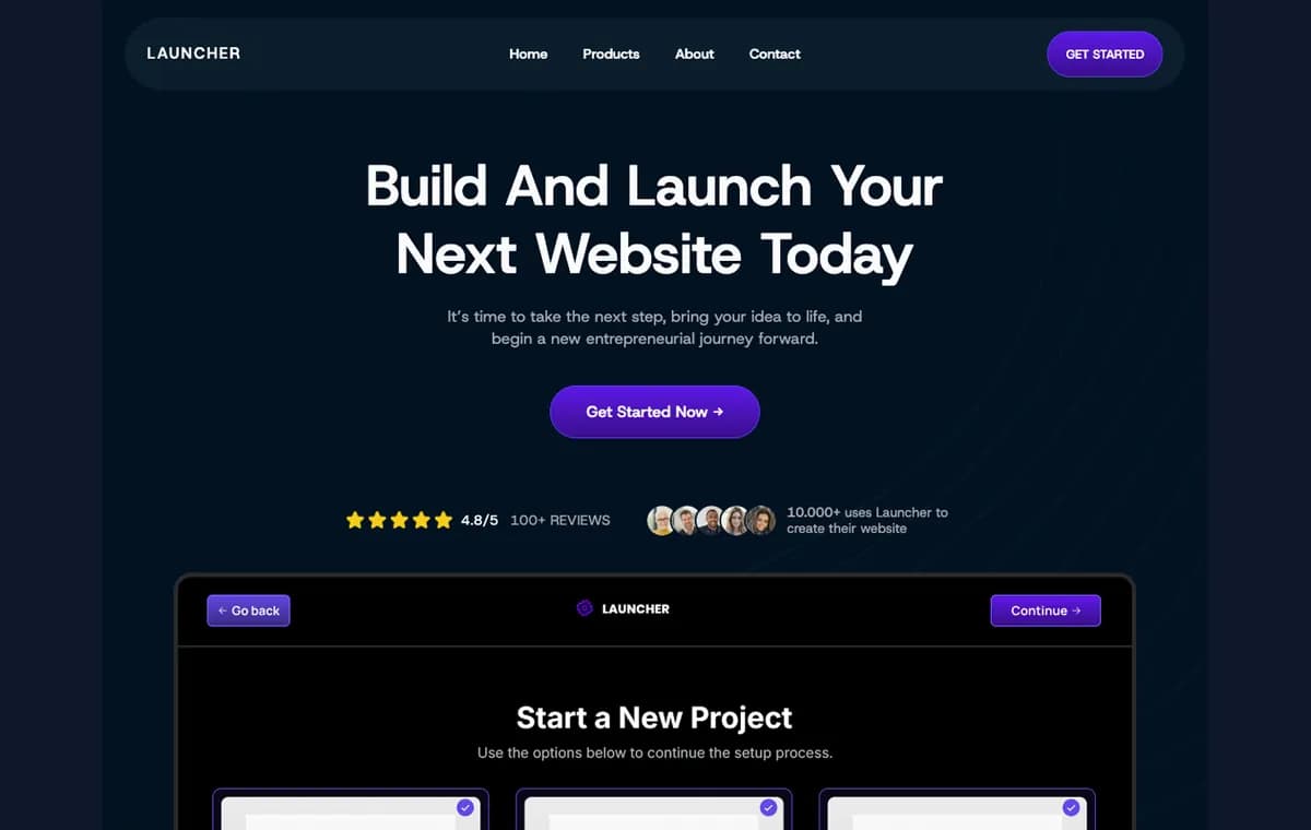 SaaS Startup preview